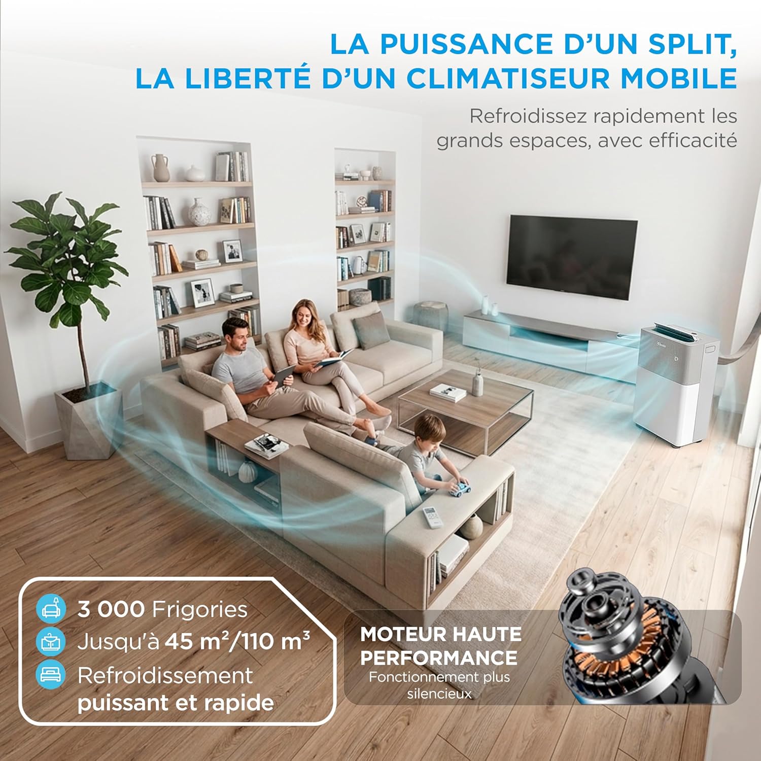 MIDEA Climatiseur PortaSplit Mobile Silencieux 4-in-1| 12000 BTU